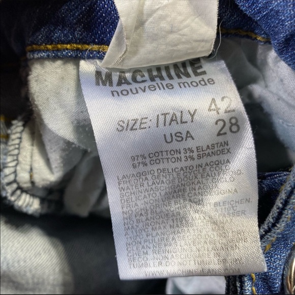 Machine Super Distressed Worn In Jeans 28 - Picture 3 of 4